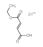 (E)-4-ethoxy-4-oxo-but-2-enoic acid; zinc Structure