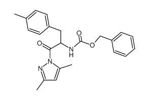 1-(N-benzyloxycarbonyl-4-methyl-phenylalanyl)-3,5-dimethyl-1H-pyrazole Structure