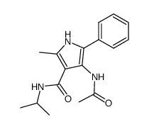 4-Acetylamino-2-methyl-5-phenyl-1H-pyrrole-3-carboxylic acid isopropylamide Structure