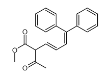 methyl 2-acetyl-6,6-diphenylhexa-3,5-dienoate结构式