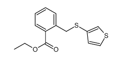 ethyl 2-(thiophen-3-ylsulfanylmethyl)benzoate Structure