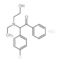 2-(4-chlorophenyl)-2-(ethyl-(2-hydroxyethyl)amino)-1-phenyl-ethanone Structure