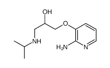 1-(2-aminopyridin-3-yl)oxy-3-(propan-2-ylamino)propan-2-ol结构式