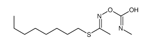 octyl N-(methylcarbamoyloxy)ethanimidothioate结构式