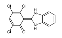 2,4,5-trichloro-6-(1,3-dihydrobenzimidazol-2-ylidene)cyclohexa-2,4-dien-1-one结构式