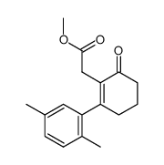 [2-(2,5-Dimethyl-phenyl)-6-oxo-cyclohex-1-enyl]-acetic acid methyl ester Structure