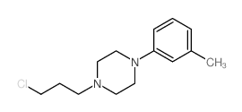 1-(3-chloropropyl)-4-(3-methylphenyl)piperazine structure