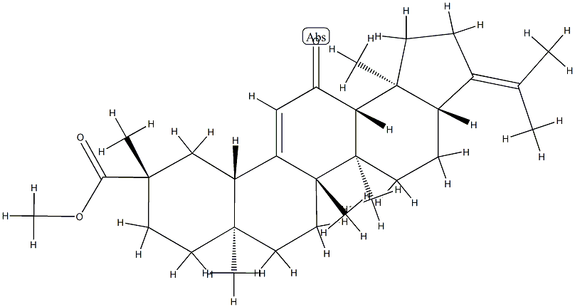 (18α)-11-Oxo-A-neooleana-3,12-dien-30-oic acid methyl ester结构式