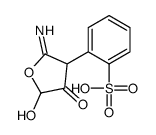 2-(5-hydroxy-2-imino-4-oxooxolan-3-yl)benzenesulfonic acid结构式