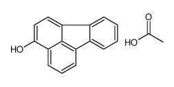 acetic acid,fluoranthen-3-ol Structure