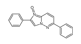 1-oxido-2,6-diphenylimidazo[1,2-b]pyridazin-1-ium Structure