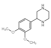 2-(3,4-二甲氧基苯基)-哌嗪结构式