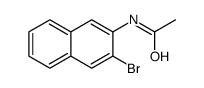 N-(3-bromo-2-naphthyl)acetamide structure