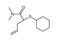 (2S)-2-cyclohexylsulfanyl-N,N-dimethylpent-4-enamide Structure