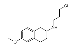 1,2,3,4-Tetrahydro-N-(3-chloropropyl)-6-methoxy-2-naphthalenamine Structure