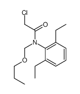 2-chloro-N-(2,6-diethylphenyl)-N-(propoxymethyl)acetamide Structure