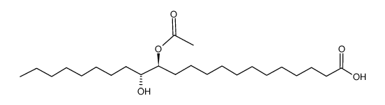 erythro-14-Hydroxy-13-acetoxy-behensaeure结构式