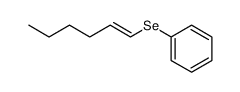(E)-1-(phenylselenenyl)-2-(n-butyl)ethene结构式