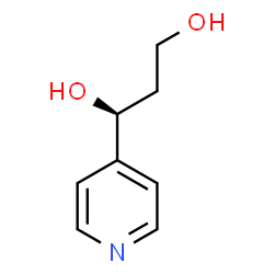 (S)-1-(4-pyridyl)-propane-1,3-diol structure