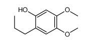 4,5-dimethoxy-2-propylphenol Structure