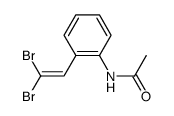 N-[2-(2,2-dibromovinyl)-phenyl]-acetamide结构式