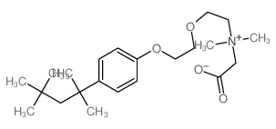 carboxymethyl-dimethyl-[2-[2-[4-(2,4,4-trimethylpentan-2-yl)phenoxy]ethoxy]ethyl]azanium结构式