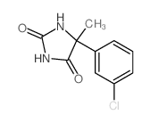 5-(3-氯苯基)-5-甲基咪唑烷-2,4-二酮结构式