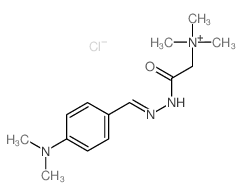 Ethanaminium,2-[2-[[4-(dimethylamino)phenyl]methylene]hydrazinyl]-N,N,N-trimethyl-2-oxo-,chloride (1:1) Structure
