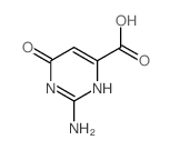 4-Pyrimidinecarboxylicacid, 2-amino-1,6-dihydro-6-oxo- structure