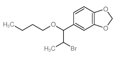 1,3-Benzodioxole,5-(2-bromo-1-butoxypropyl)- Structure