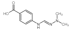 Benzoic acid, 4-[[(dimethylamino)iminomethyl]amino]- (9CI) structure