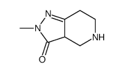 3H-Pyrazolo[4,3-c]pyridin-3-one,2,3a,4,5,6,7-hexahydro-2-methyl-结构式