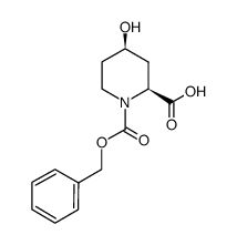 (2S,4R)-1-((苯氧基)羰基)-4-羟基哌啶-2-羧酸结构式