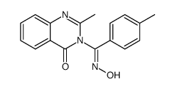 3-(N-hydroxy-4-methyl-benzimidoyl)-2-methyl-3H-quinazolin-4-one结构式