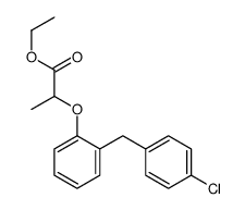 ethyl 2-[2-[(4-chlorophenyl)methyl]phenoxy]propanoate结构式