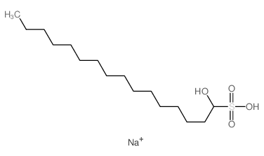 1-Hydroxy-1-hexadecanesulfonic acid结构式