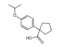 1-(4-ISOPROPOXY-PHENYL)-CYCLOPENTANECARBOXYLIC ACID Structure