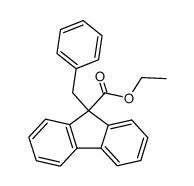 9-benzyl-fluorene-9-carboxylic acid ethyl ester Structure
