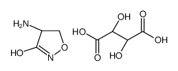 (4S)-4-amino-1,2-oxazolidin-3-one,(2R,3R)-2,3-dihydroxybutanedioic acid结构式