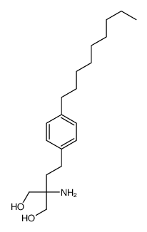 2-amino-2-[2-(4-nonylphenyl)ethyl]propane-1,3-diol结构式