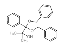 2-methyl-1-phenyl-1,1-bis(phenylmethoxy)propan-2-ol结构式