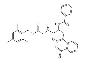 benzoyl-DL-2-o-nitrophenacylglycylglycine Structure