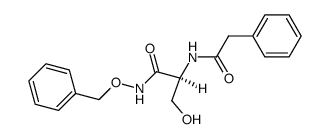 O-benzyl-α-N-(phenylacetyl)-L-serine hydroxamate结构式