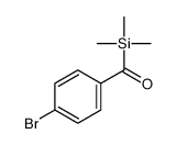 Benzene, 1-bromo-4-(trimethylsilylcarbonyl)- Structure