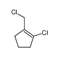 1-chloro-2-(chloromethyl)cyclopent-1-ene Structure