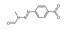 1-(4-nitrophenyl)-3-formyl-3-methyltriazene结构式