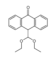 10-(Diethoxymethyl)-9-anthrone结构式