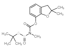 Carbamic acid, ((1,1-dimethylethyl)thio)sulfinyl)methyl)-, 2,3-dihydro-2,2-dimethyl-7-benzofuranyl ester结构式
