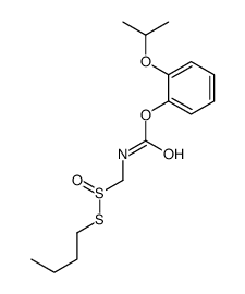 (2-propan-2-yloxyphenyl) N-(butylsulfanylsulfinylmethyl)carbamate结构式