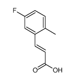 5-FLUORO-2-METHYLCINNAMIC ACID结构式